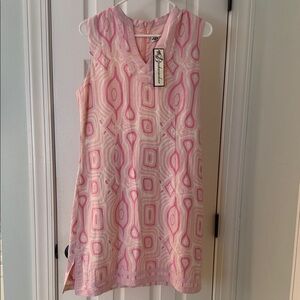 Bushwhacker Pink Geometric Sleeveless Dress